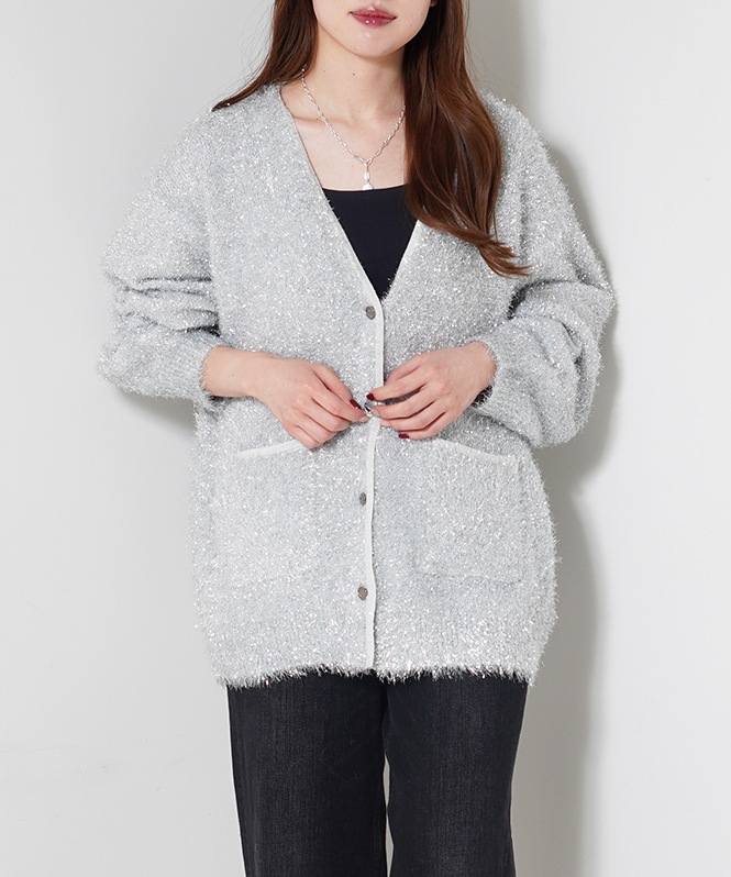 きらきらラメカーディガン