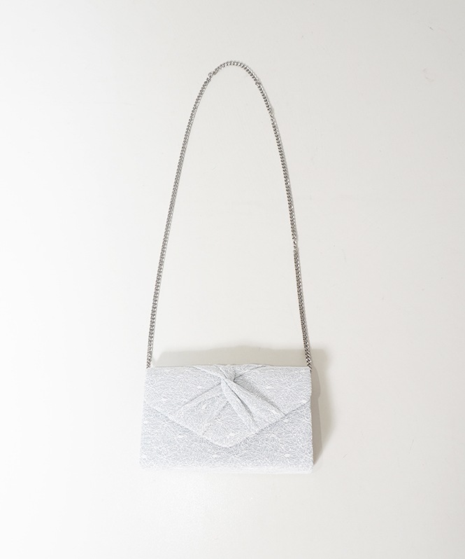 ラメレースツイストバッグ