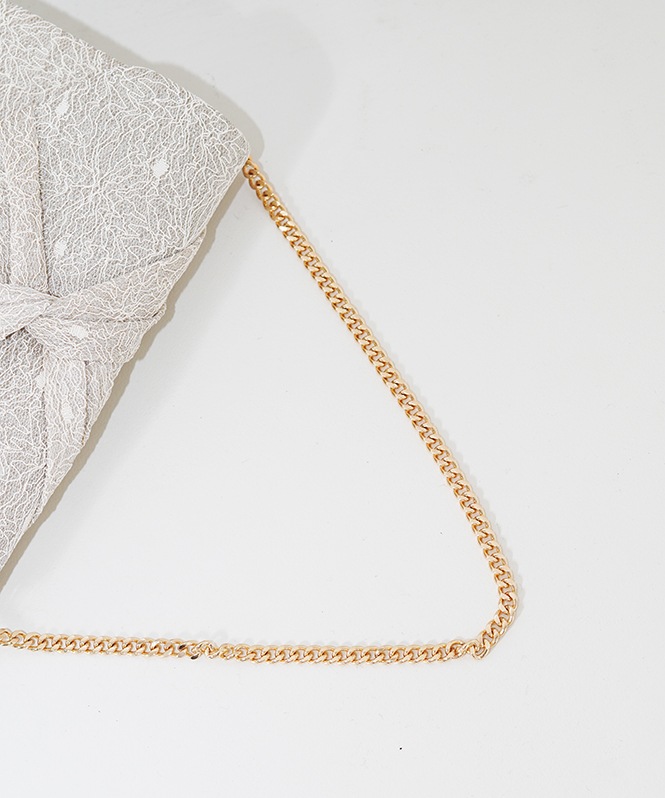 ラメレースツイストバッグ