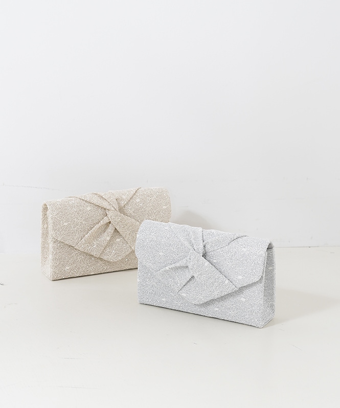 ラメレースツイストバッグ