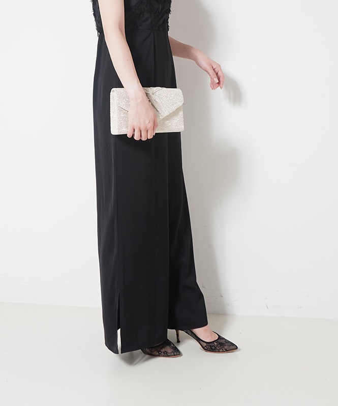 ラメレースツイストバッグ