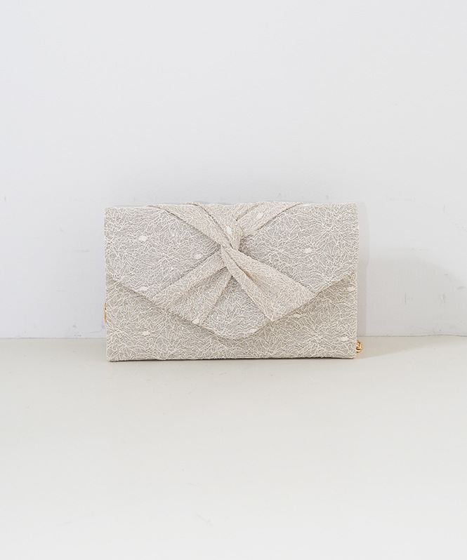 ラメレースツイストバッグ