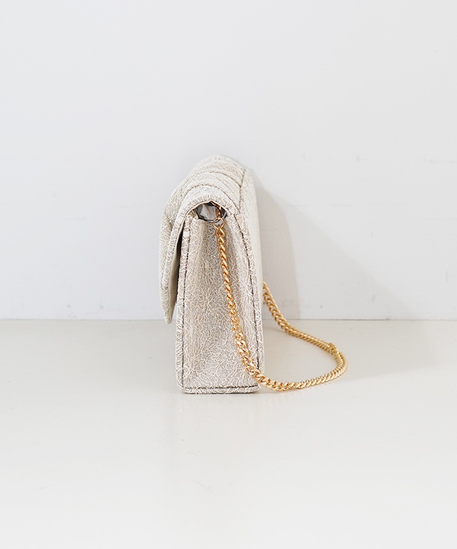 ラメレースツイストバッグ