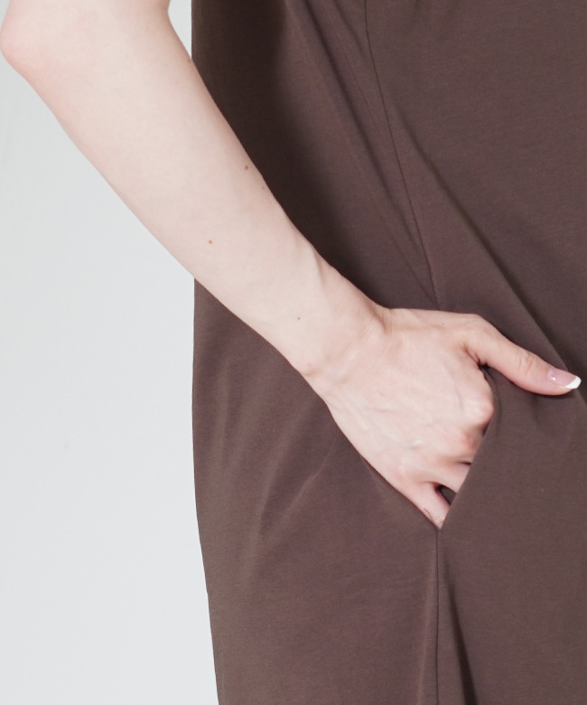 Slope Neck Dress