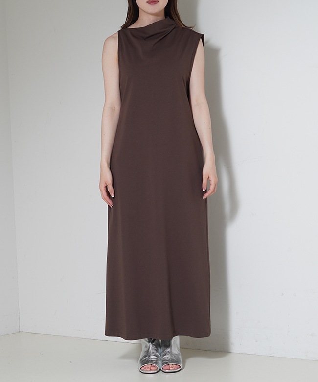 Slope Neck Dress
