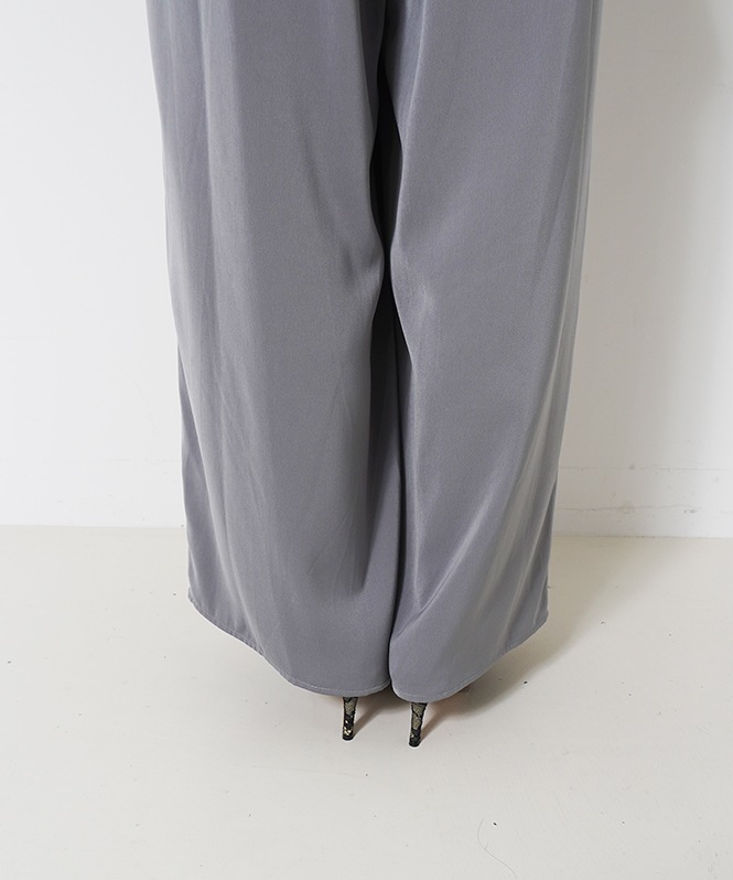 Cotton race souffle sleeve dress■
