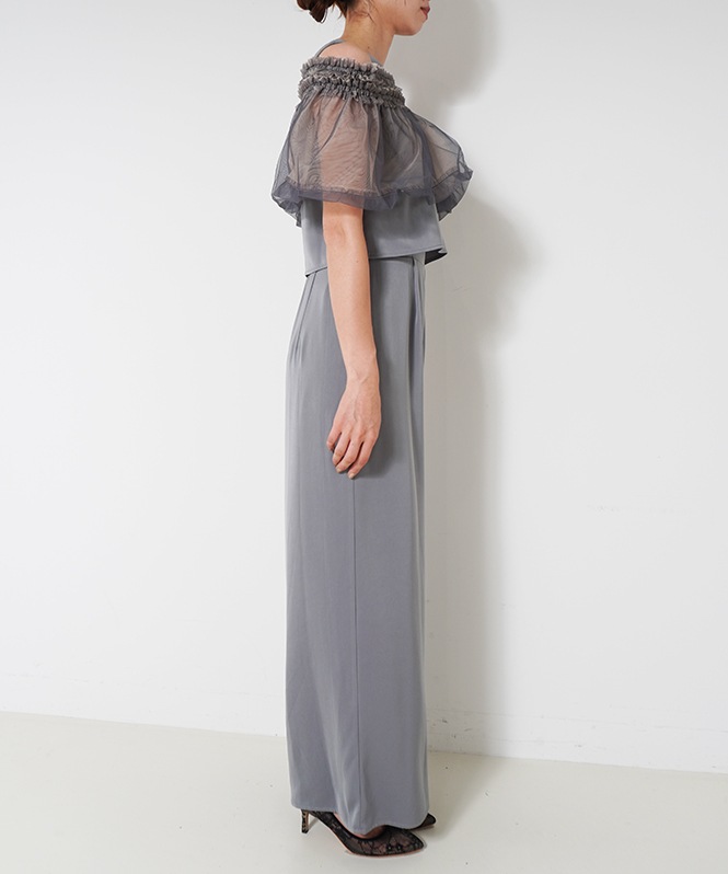 Cotton race souffle sleeve dress | DRESS,DRESS | ROOM903 online