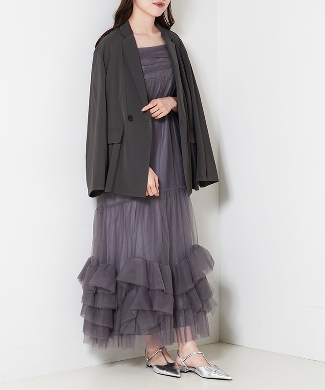 スーツ・フォーマル・ドレス volum tulle jacket set dress volum tulle jacket set dress | DRESS,DRESS | ROOM903 online