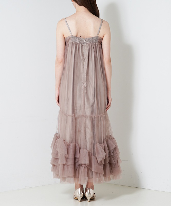 volum tulle jacket set dress