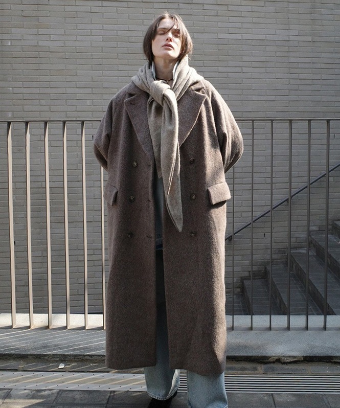 CLANE DOUBLE WOOL LONG COAT グレー クラネ CLANE DOUBLE WOOL LONG COAT （GRAY） - ファッション通販