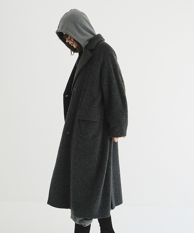 DOUBLE WOOL LONG COAT