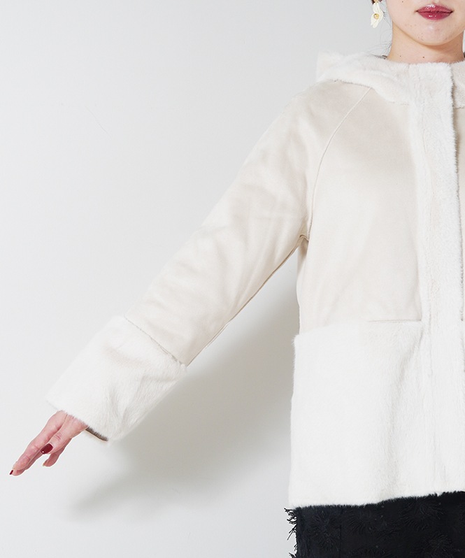 フェイクムートンファ－コート