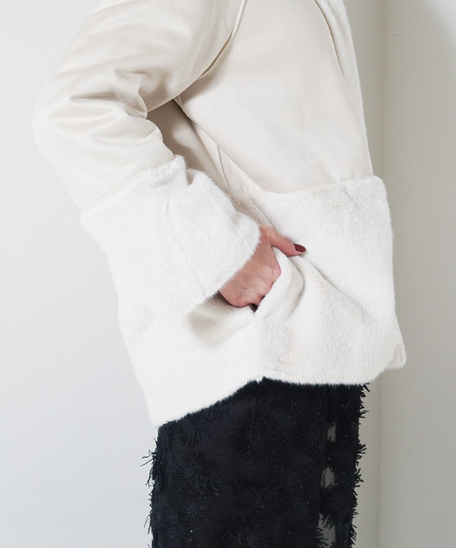 フェイクムートンファ－コート