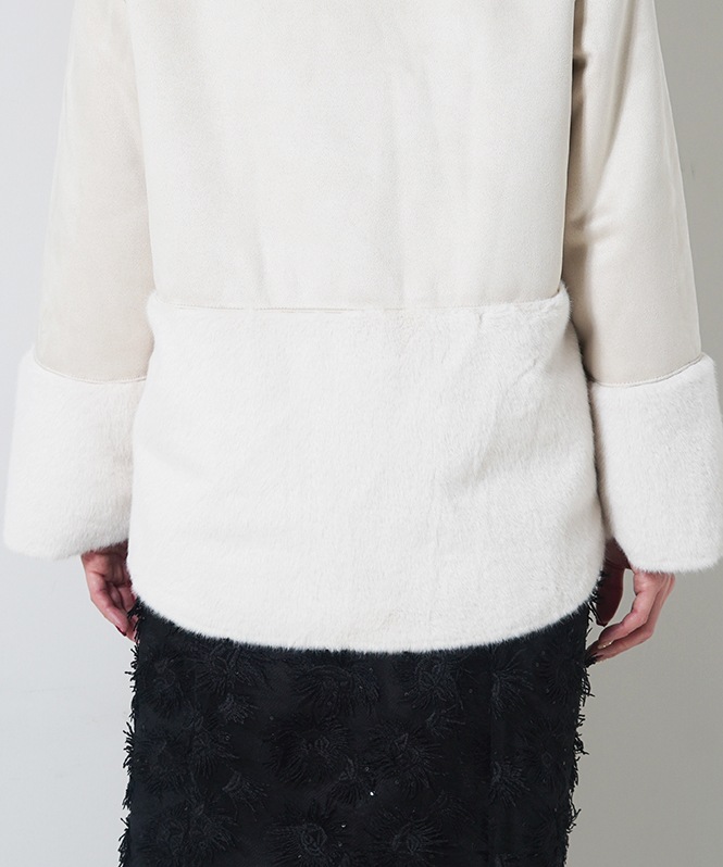 フェイクムートンファ－コート