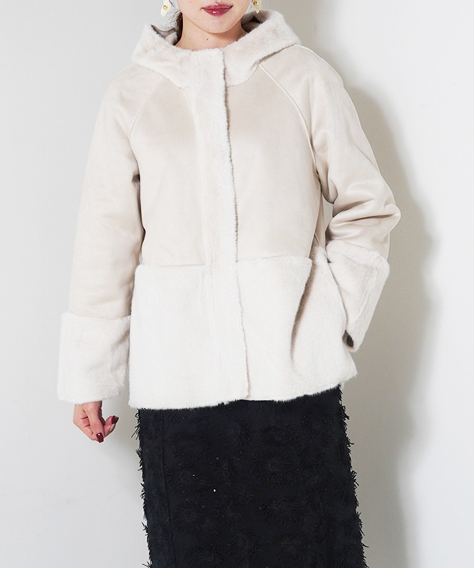 フェイクムートンファ－コート