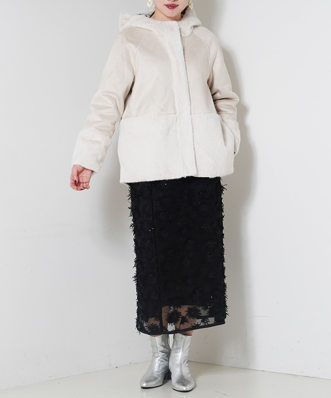 フェイクムートンファ－コート