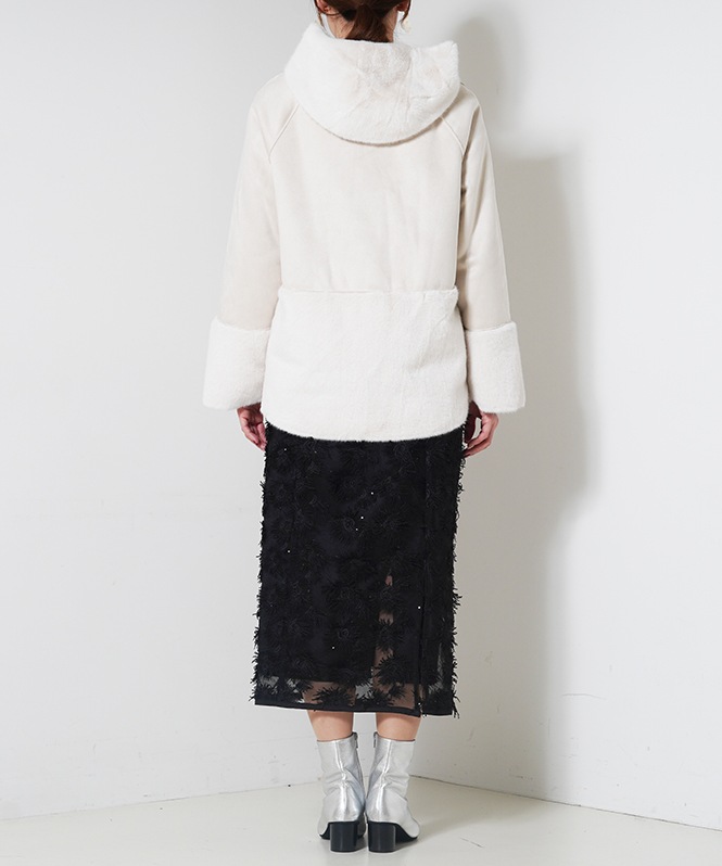 フェイクムートンファ－コート