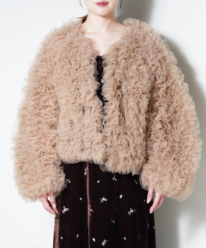 volume tulle jacket