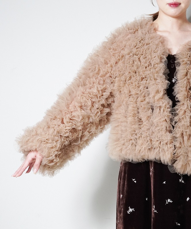 volume tulle jacket