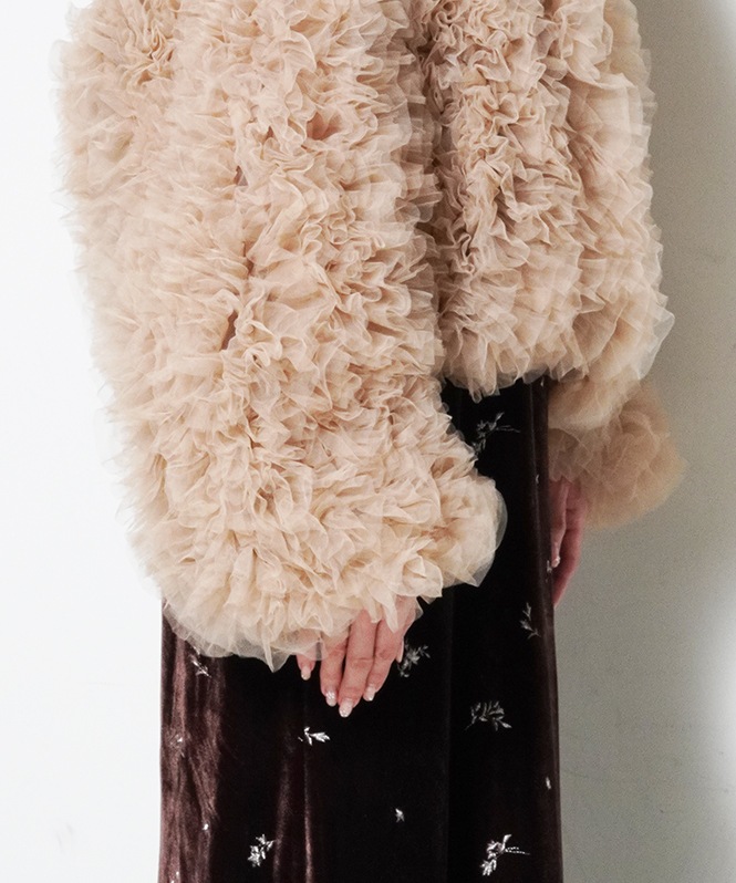 volume tulle jacket