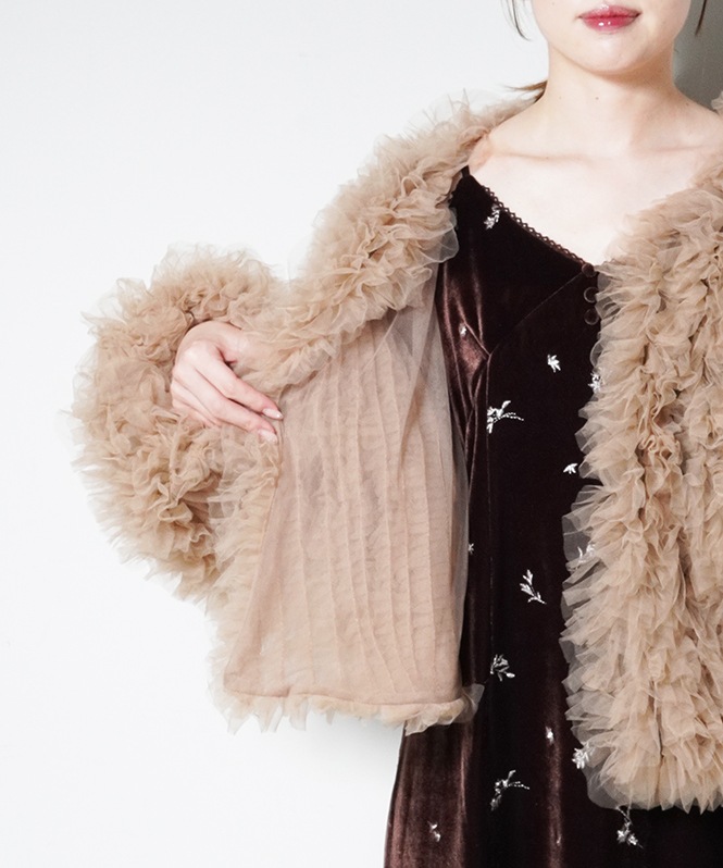 volume tulle jacket