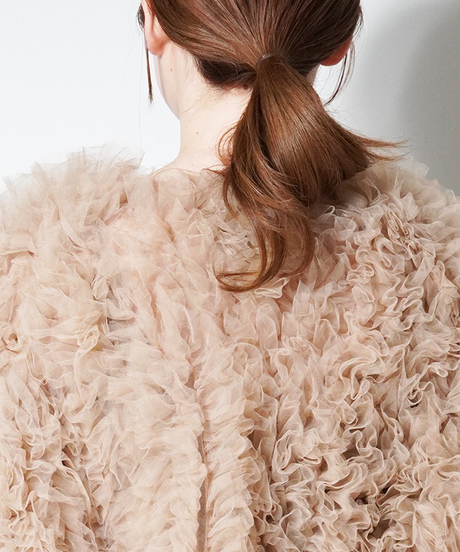 volume tulle jacket