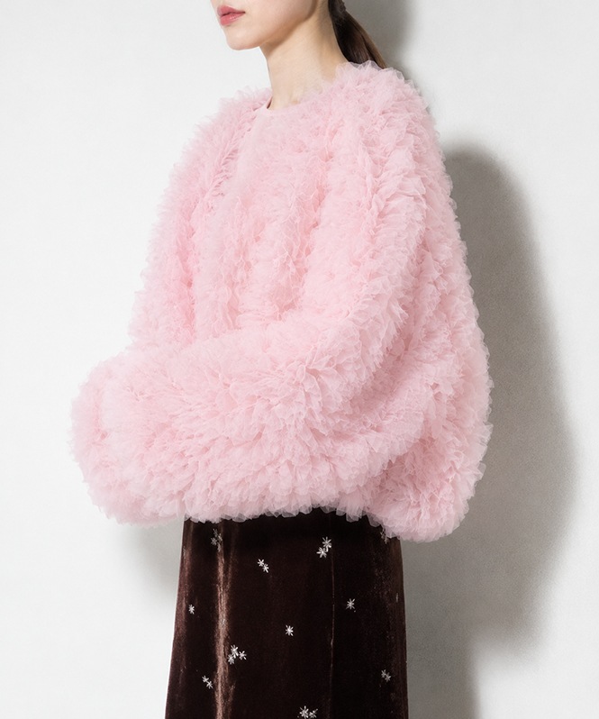 volume tulle jacket