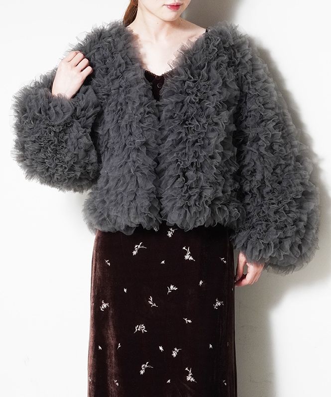 volume tulle jacket