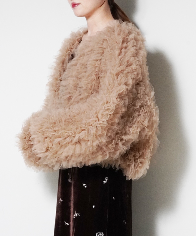 volume tulle jacket