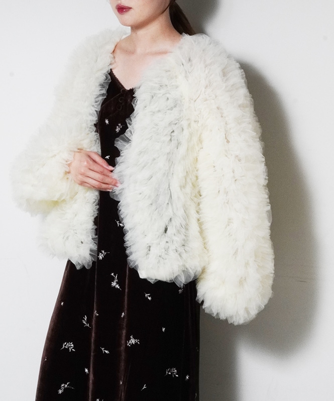 volume tulle jacket