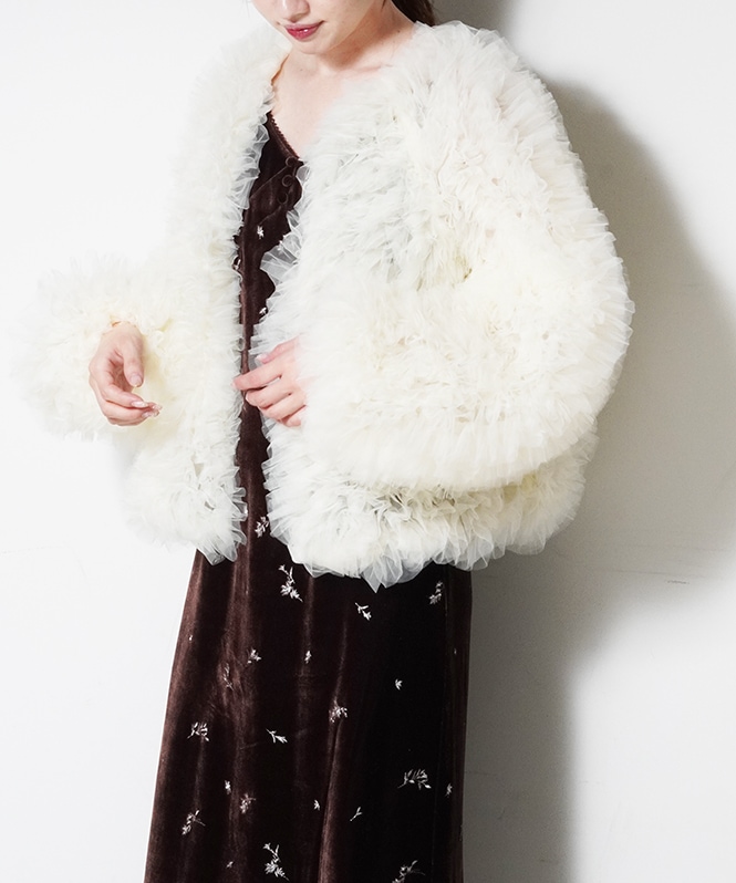 volume tulle jacket