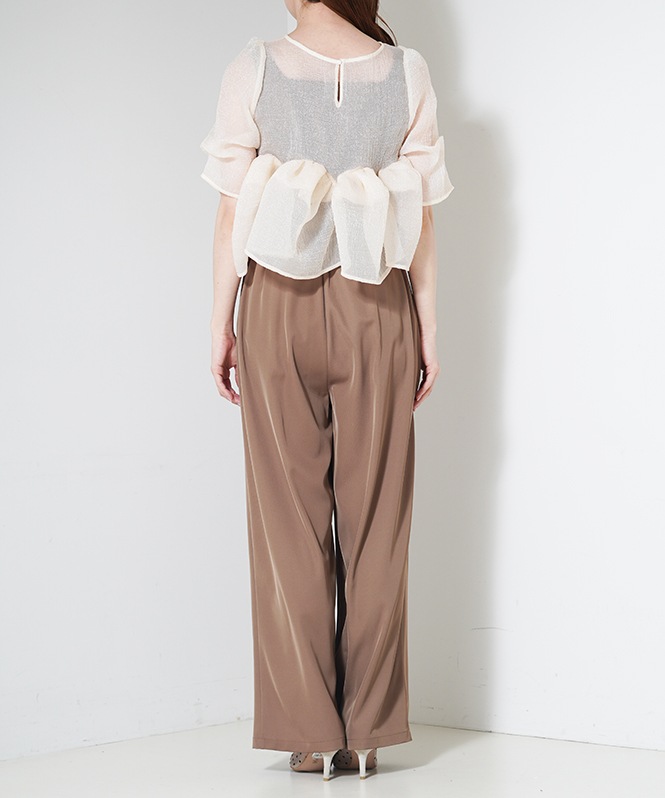 Organza Peplum 3Piece