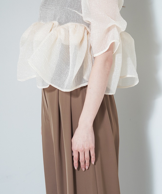 Organza Peplum 3Piece