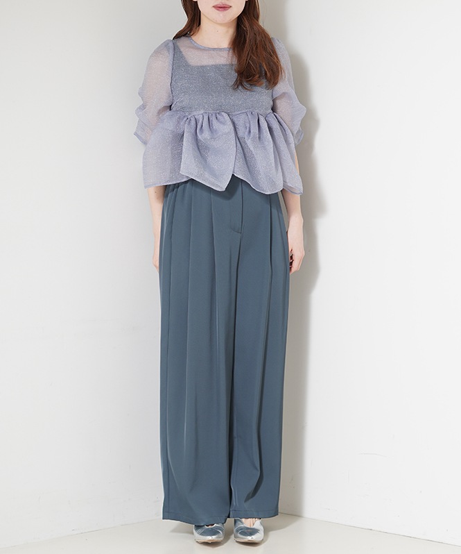 Organza Peplum 3Piece