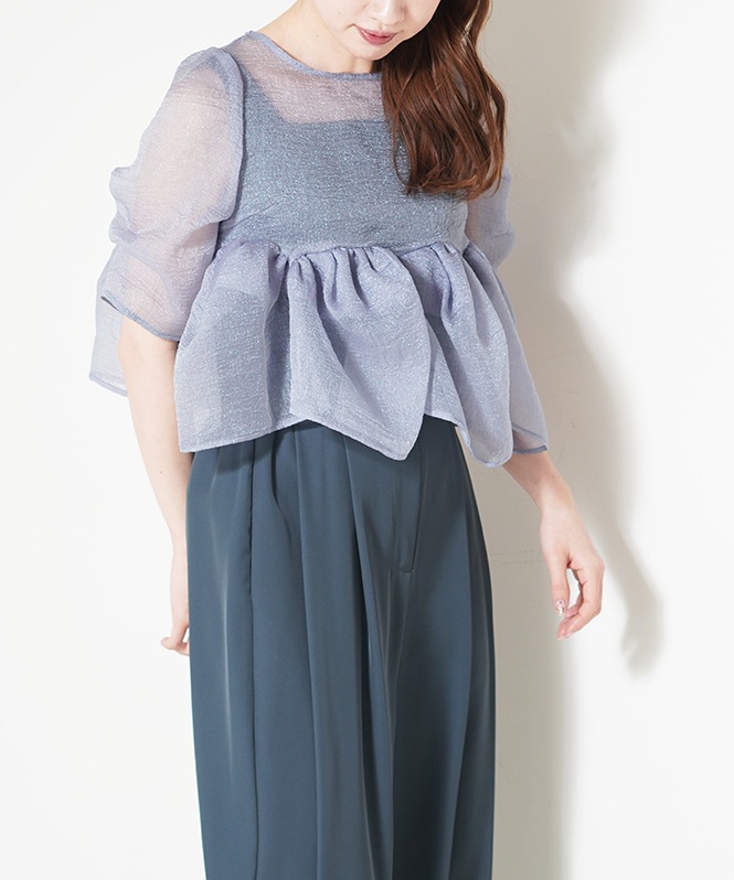 Organza Peplum 3Piece