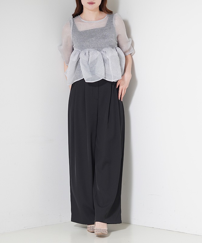 Organza Peplum 3Piece
