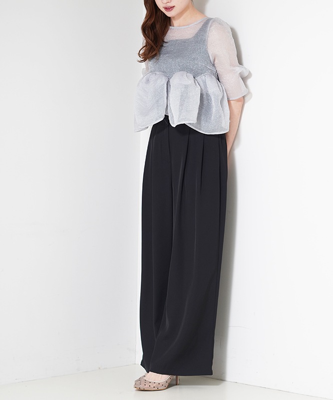 Organza Peplum 3Piece
