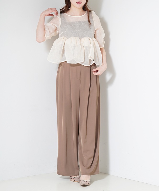 Organza Peplum 3Piece