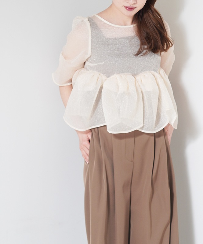 Organza Peplum 3Piece