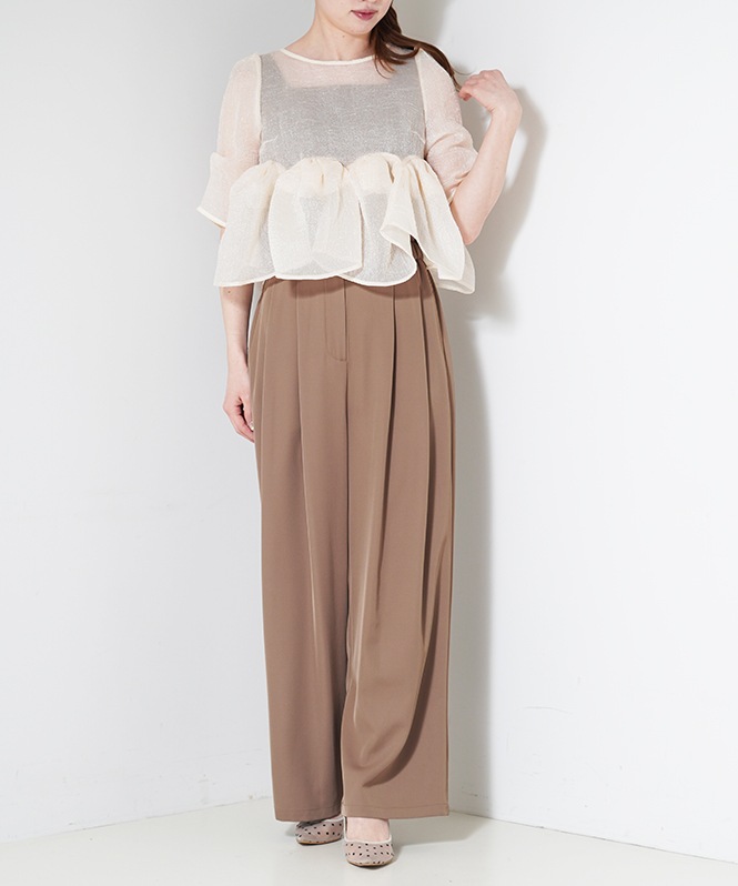 Organza Peplum 3Piece