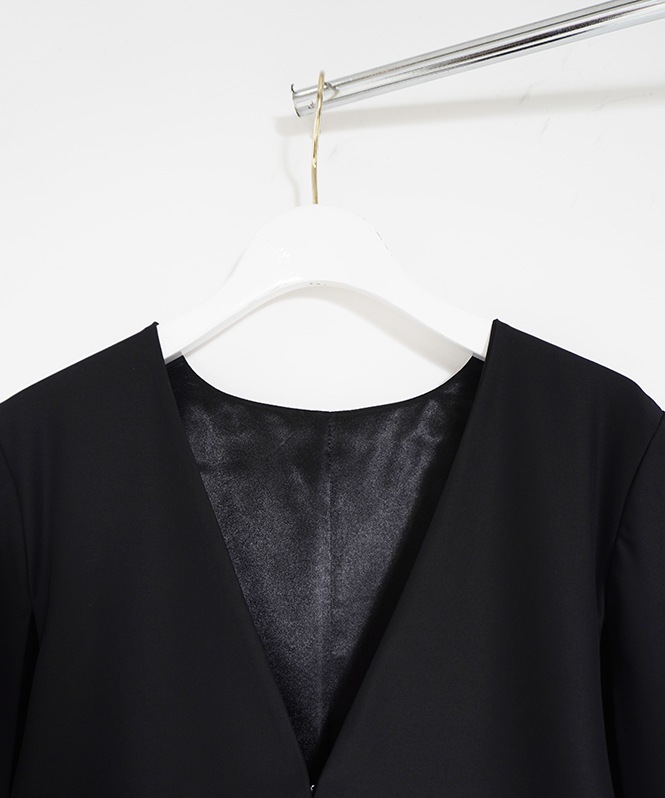 room903ノーカラーダブルブレストジャケット room903ノーカラーダブルブレストジャケット room903ノーカラー