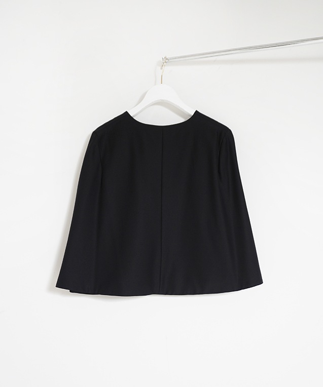 room903ノーカラーダブルブレストジャケット