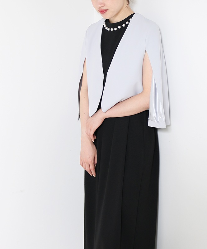 room903ノーカラーダブルブレストジャケット