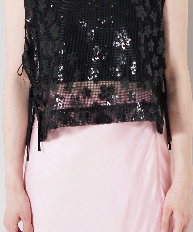 ブランド通販サイト Spangle DONNA TORRAZZO side TOPS,キャミソール | vest ribbon トップス
