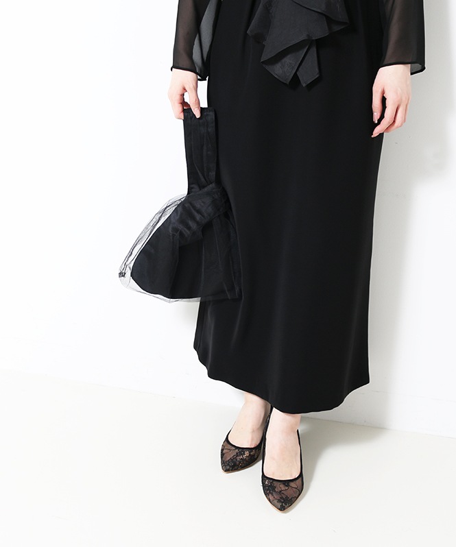 チュールドッキングハンドバッグ