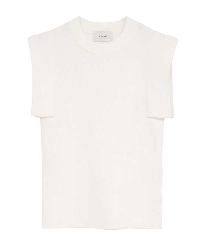 SQUARE SLEEVE KNIT TOPS