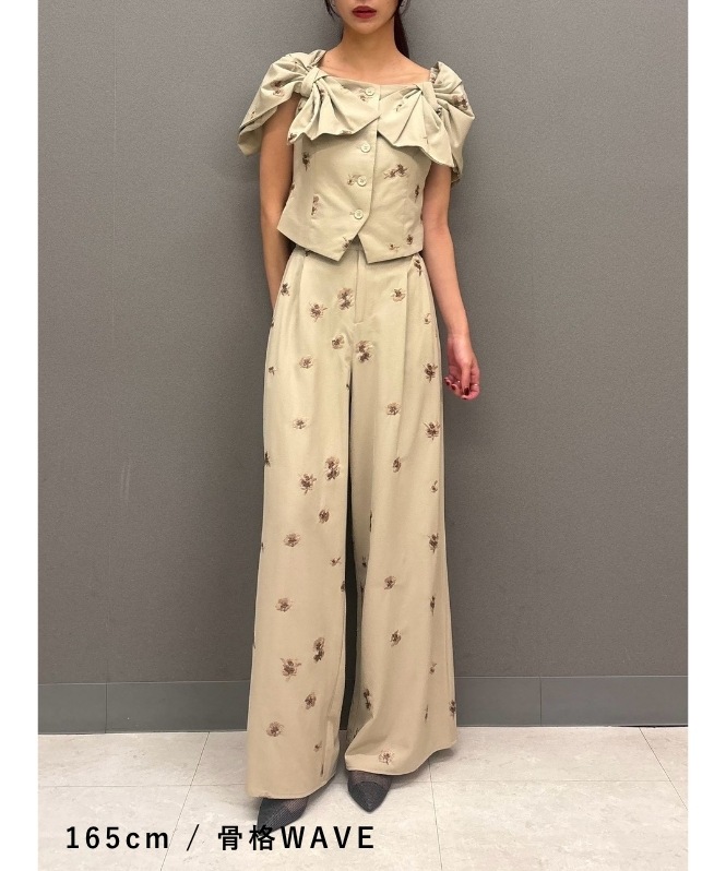 ribbon shoulder vest