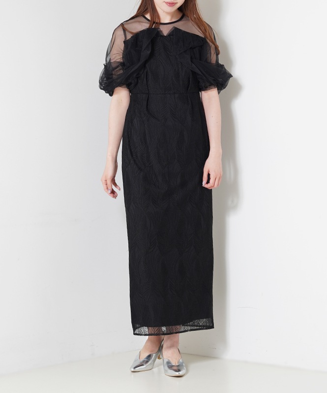 リーフモチーフドレス