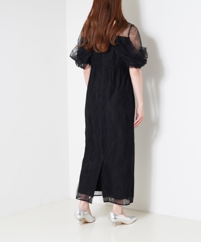 リーフモチーフドレス