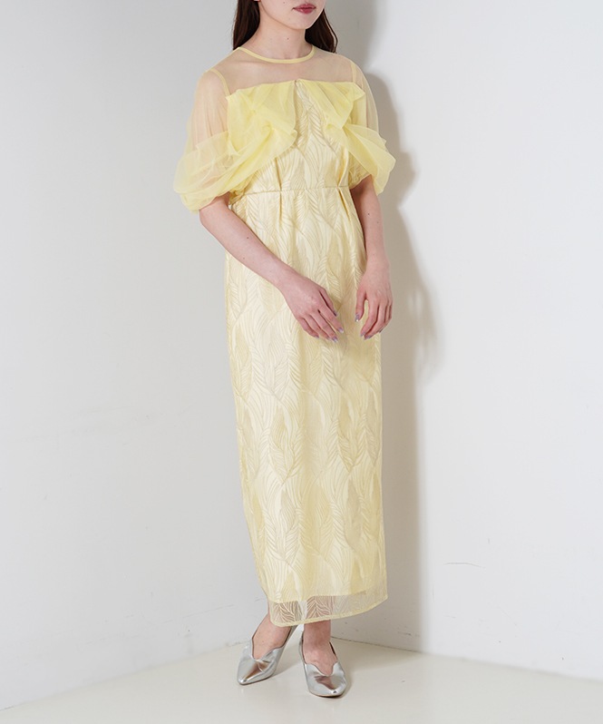 リーフモチーフドレス